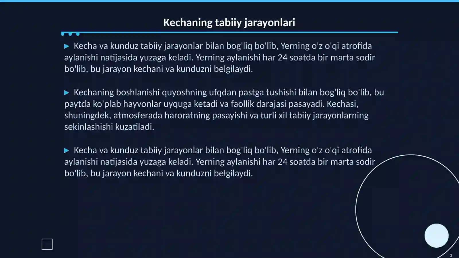 Kecha va kunduz 3
