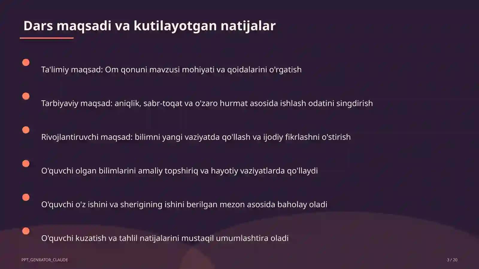 Om qonuni (8-sinf) 3