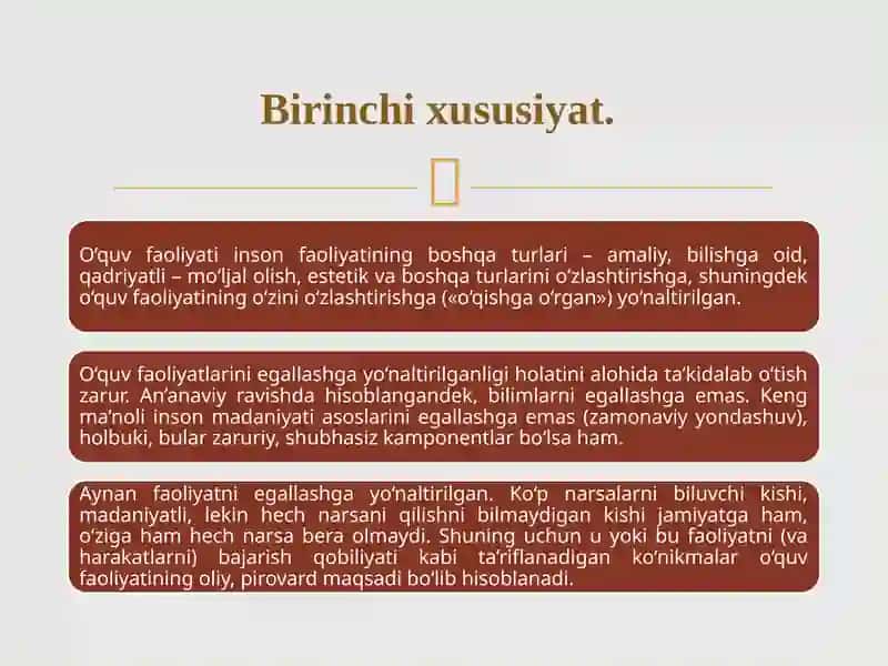 O’QUV FAOLIYATI TAVSIFLARI 3