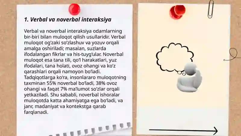 Muloqotdagi interaksiyaning oʻziga xos jihatlari 3
