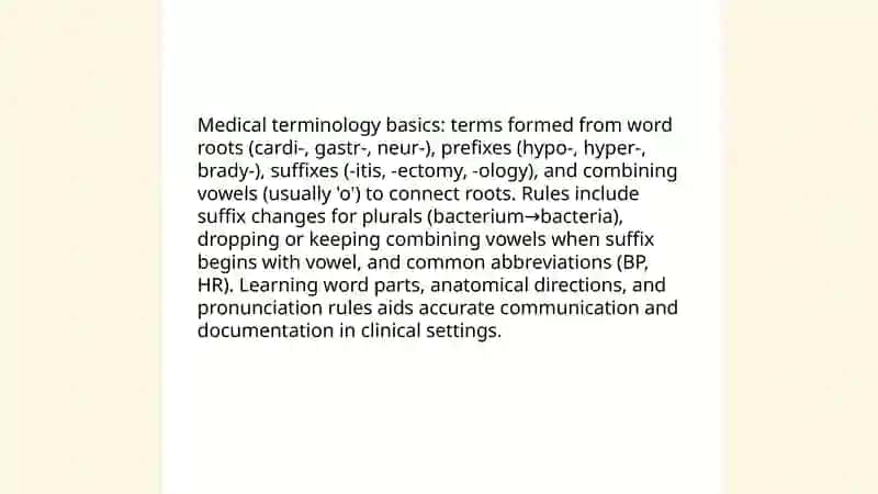 Medical Language 3