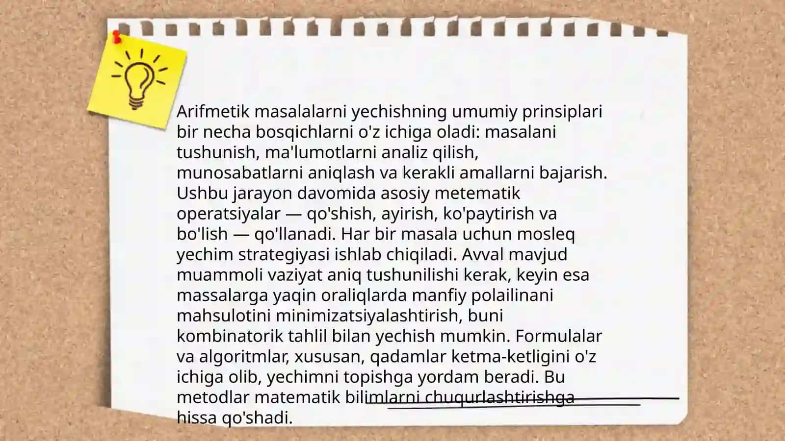 Arifmetik masalalar yechishga o'rgatish metodikasi 3