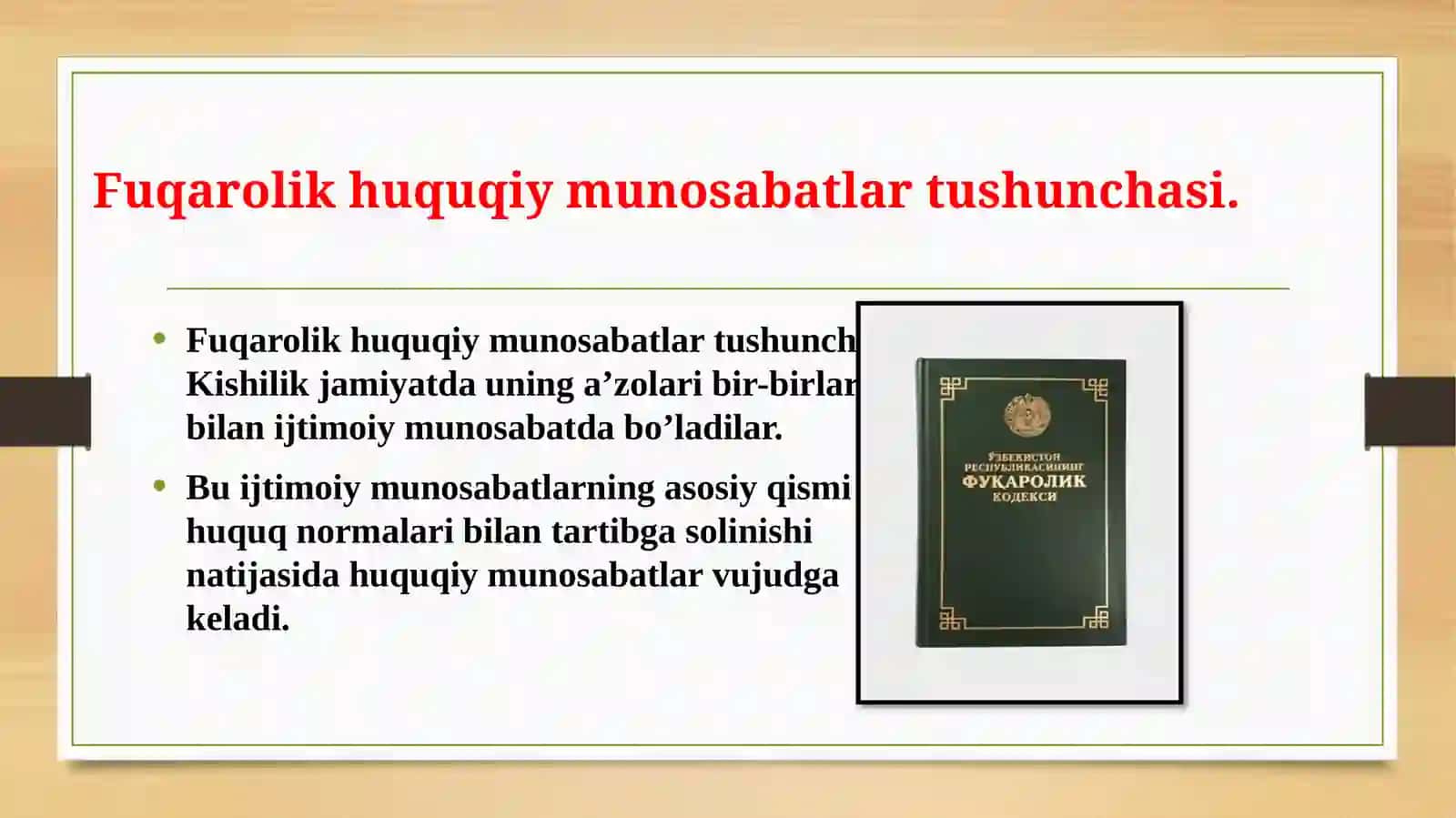 Fuqarolik-huquqiymunosabatlar 3