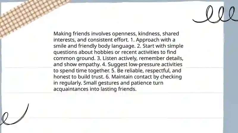 Making Friends Guide 3