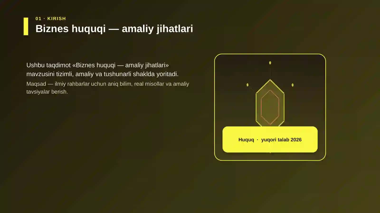 Biznes huquqi — amaliy jihatlari 3