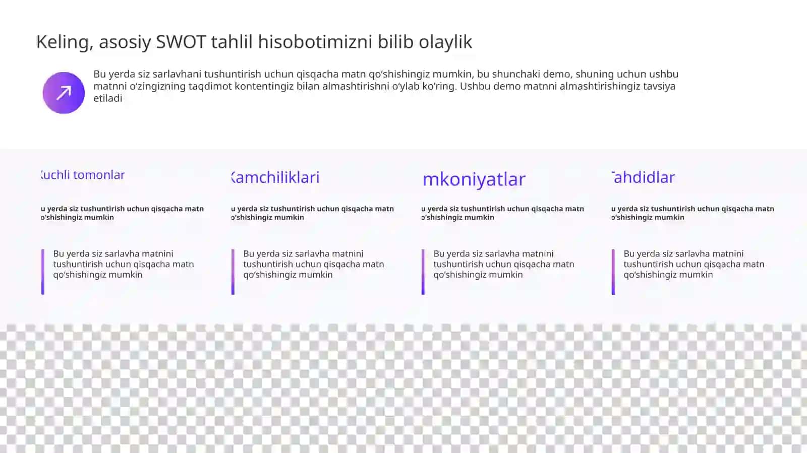 Bepul SWOT tahlili taqdimot slayd Taqdimoti (11 Slayd) 3