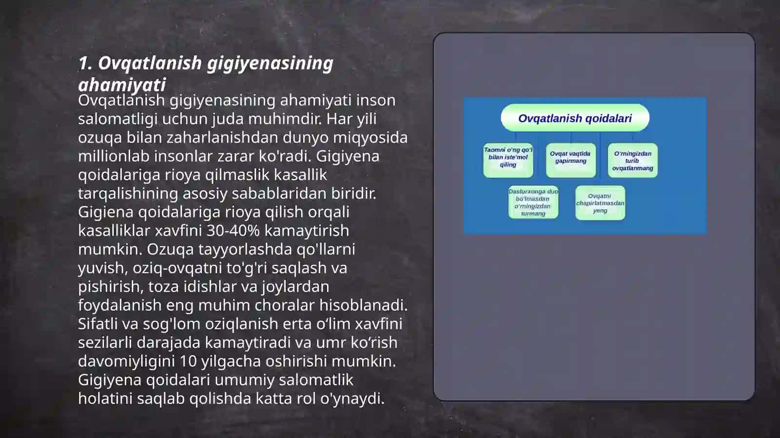 Ovqatlanish gigeyenasi.Ovqatlanish ratsionini tuzish metodlari 3