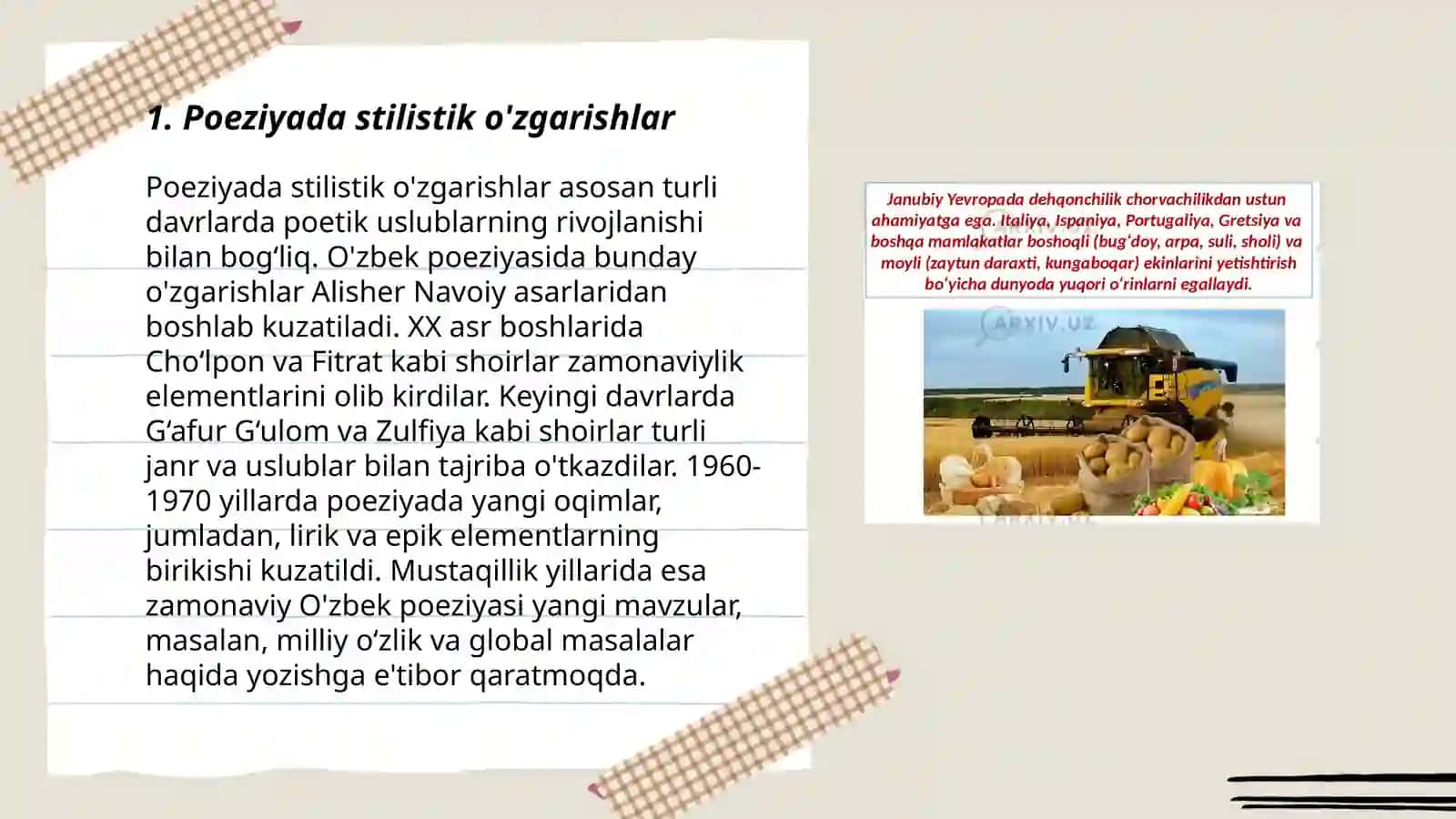 Nasrda poetik õzgarishlar 3