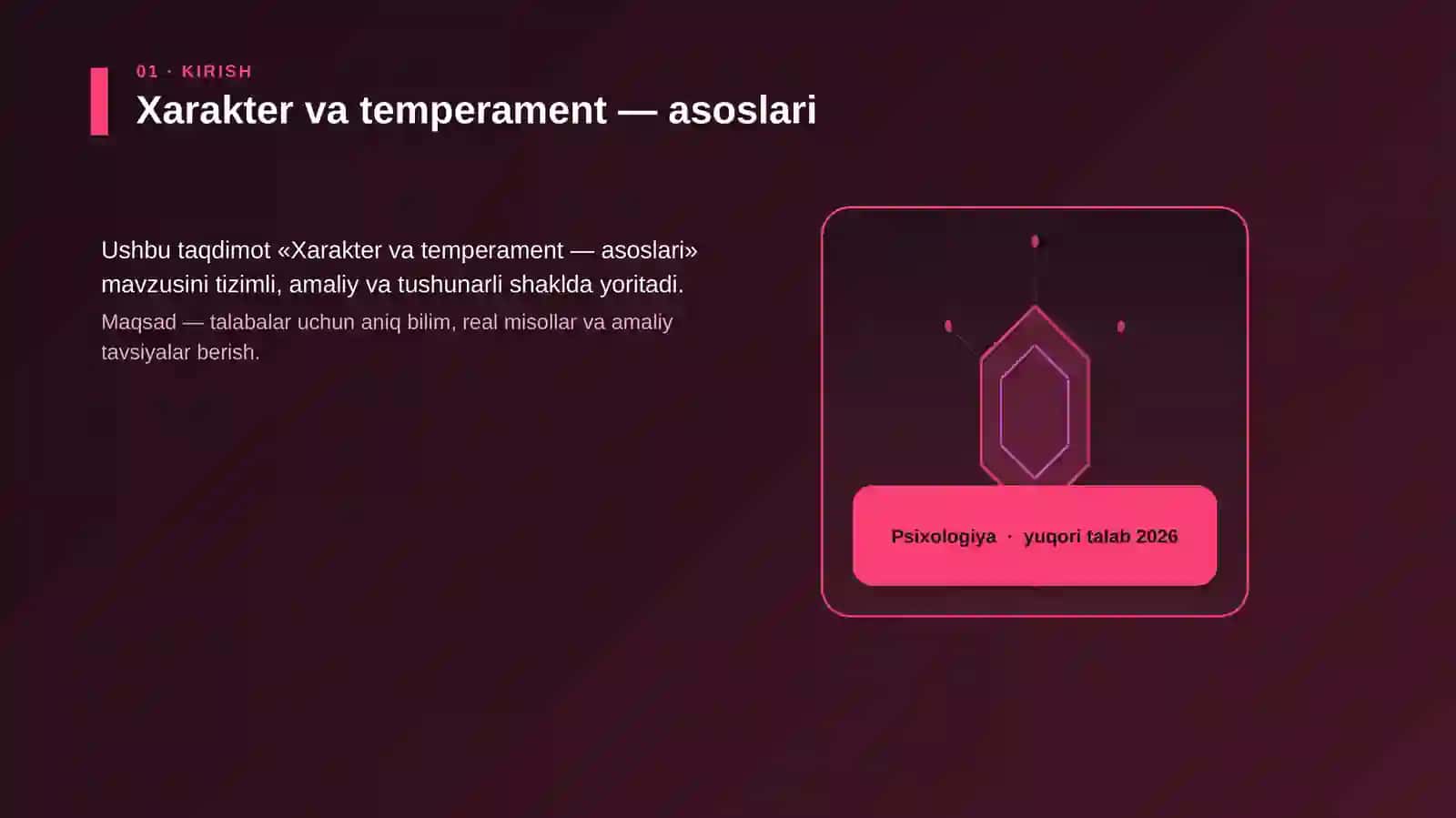 Xarakter va temperament — asoslari 3