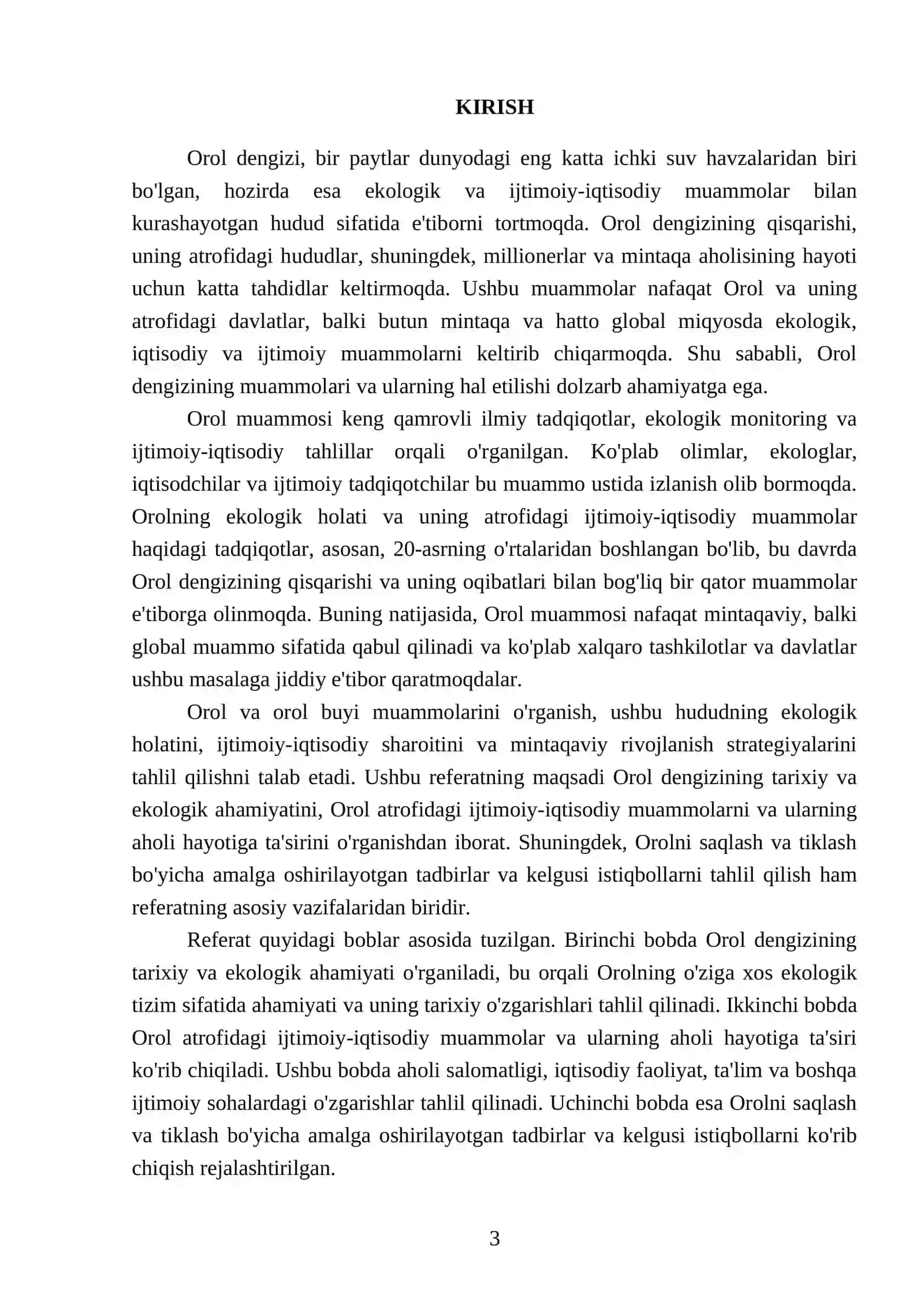 Orol va orol buyi muamolar 3