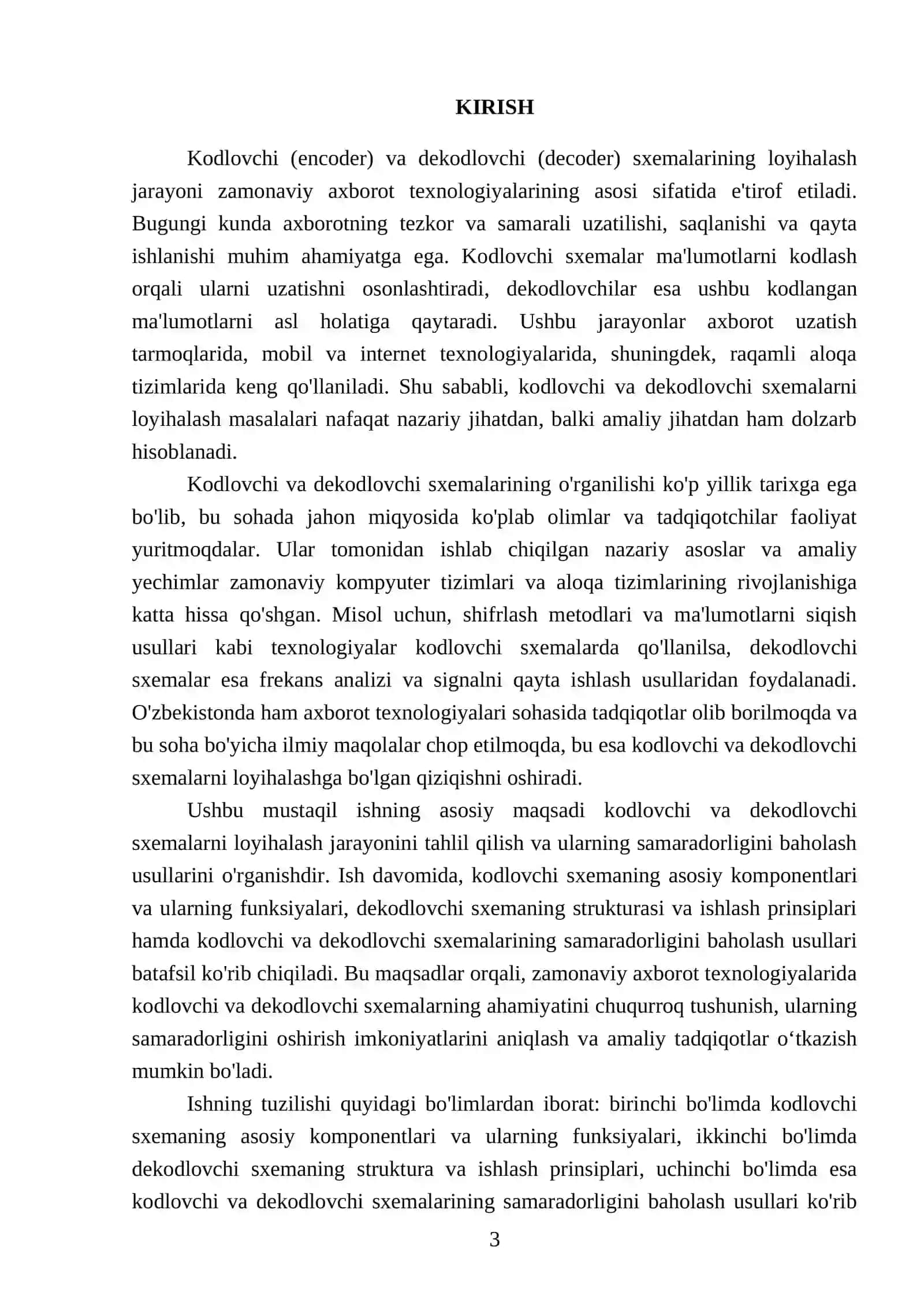 Kodlovchi (encoder) va dekodlovchi (decoder) sxemalarni loyihalash 3