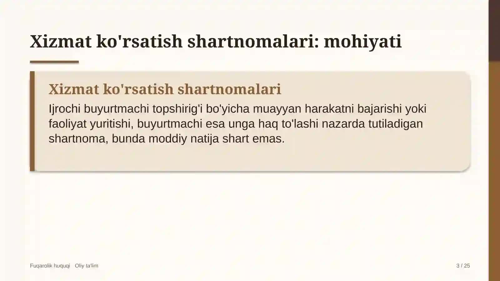 uy joy kommunal xo'jaligida xizmat ko'rsatish shartnomalari 2535 3