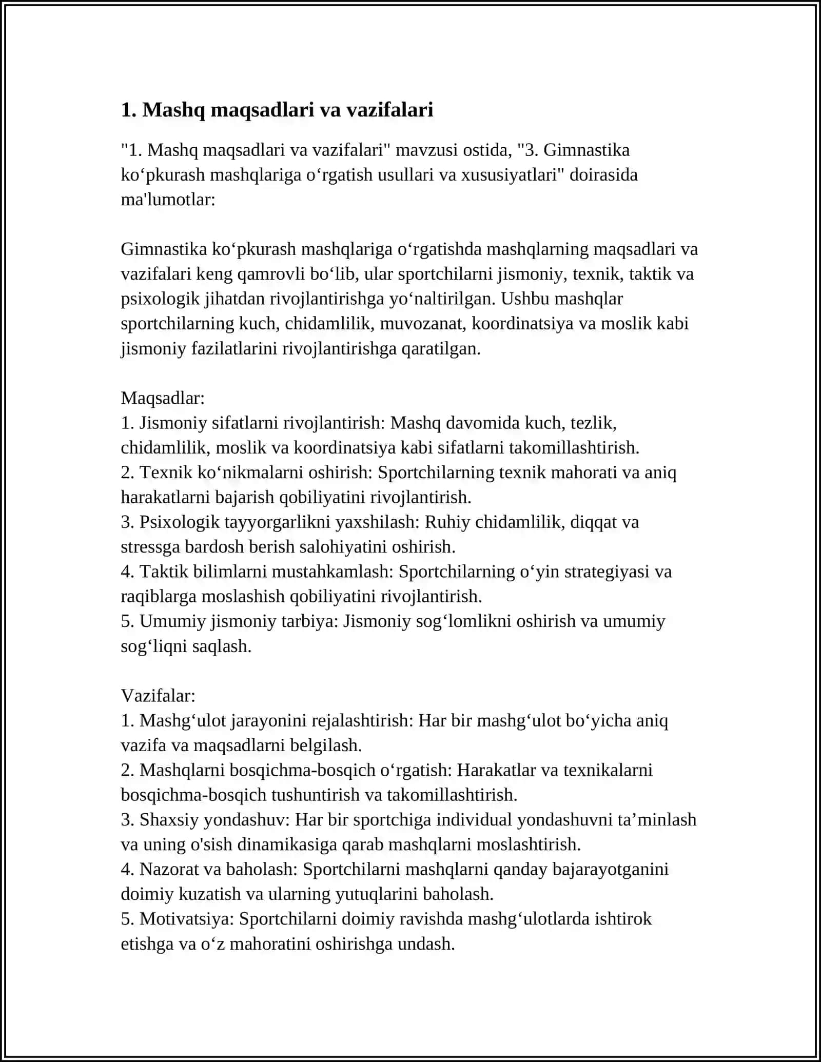 3. GIMNASTIKA KO‘PKURASH MASHQLARIGA O‘RGATISH USULLARI VA XUSUSIYATLARI 3