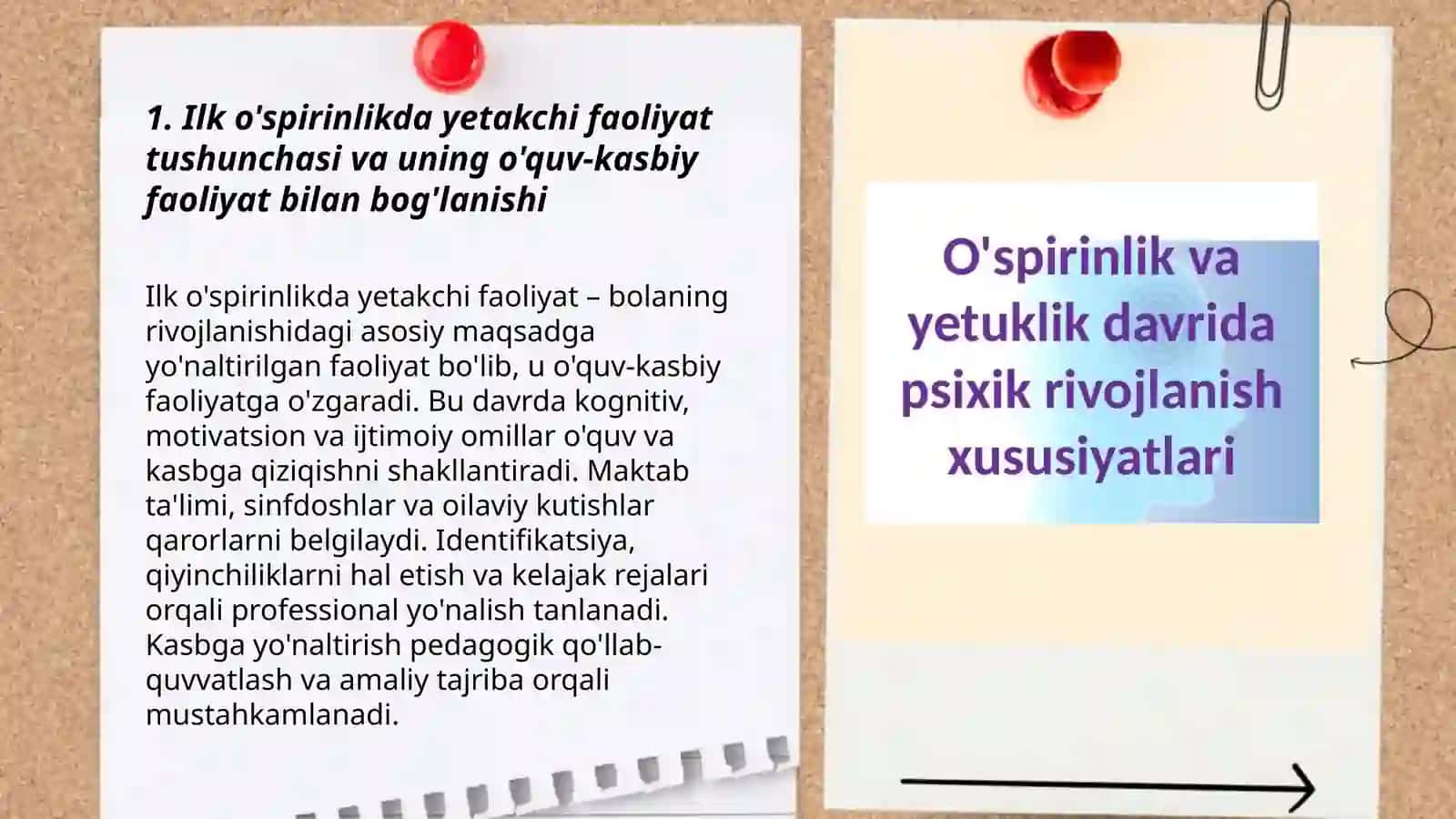 Ilk o'spirinlik davrida o'quv kasbiy faoliyatning yetakchi faoliyatga aylanishi va kasb tanlash muammosi 3