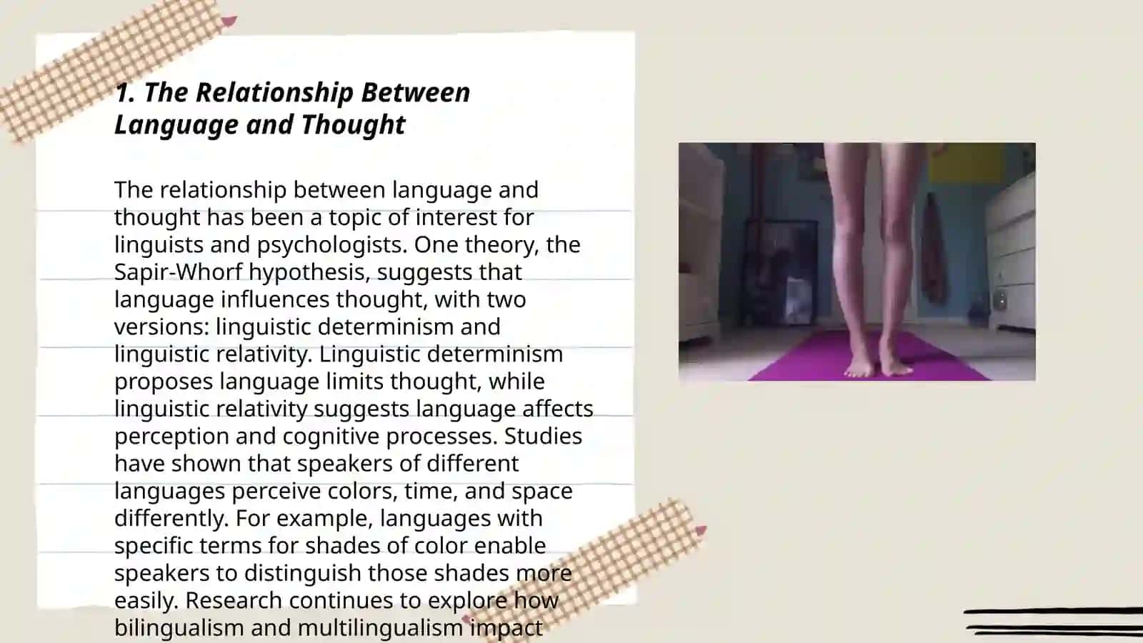 Cognition and language. We are what we are speaking 3