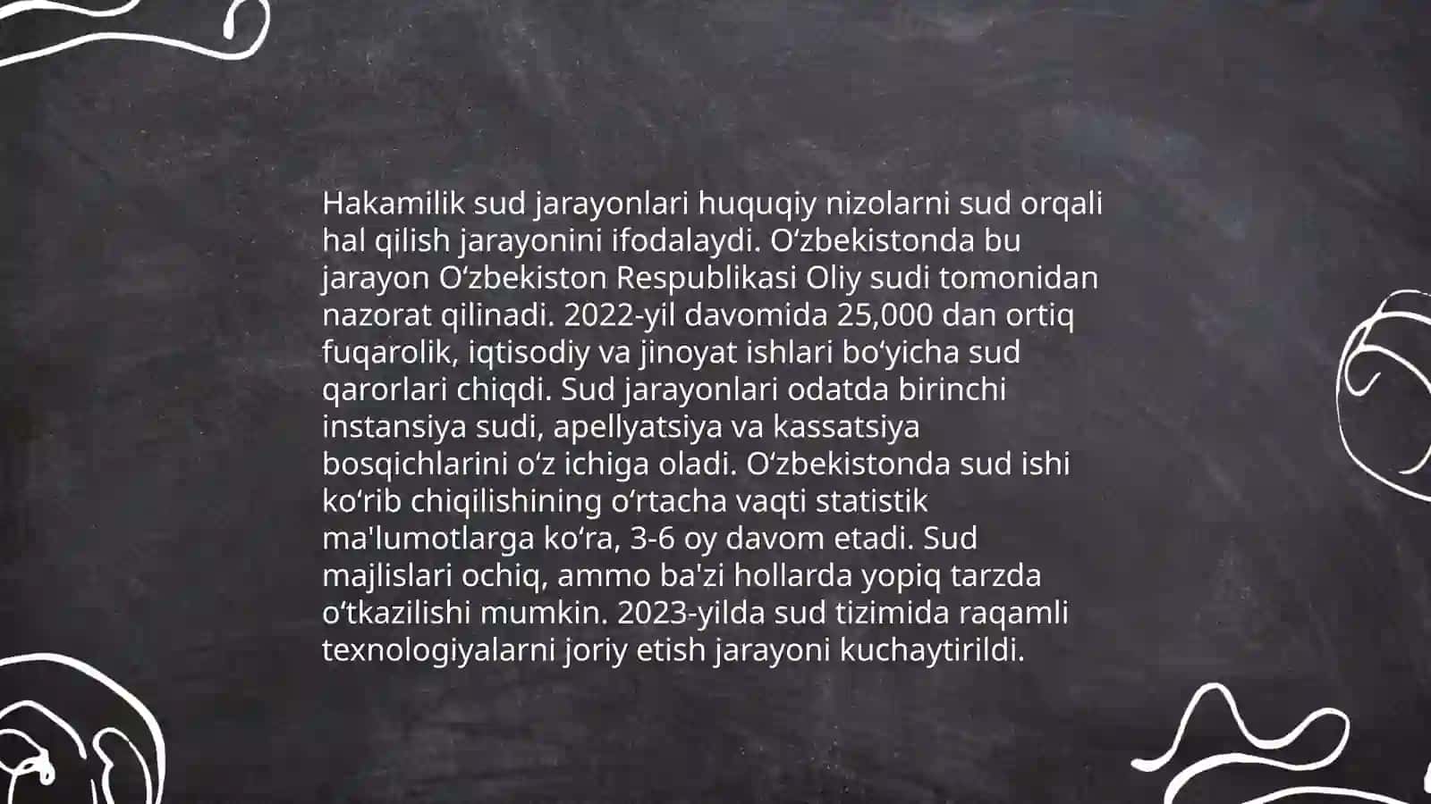 Hakamlkik sudining hal qiluv qarorlari bilan bog'liq bo'lgan ishlarni yuritish 3