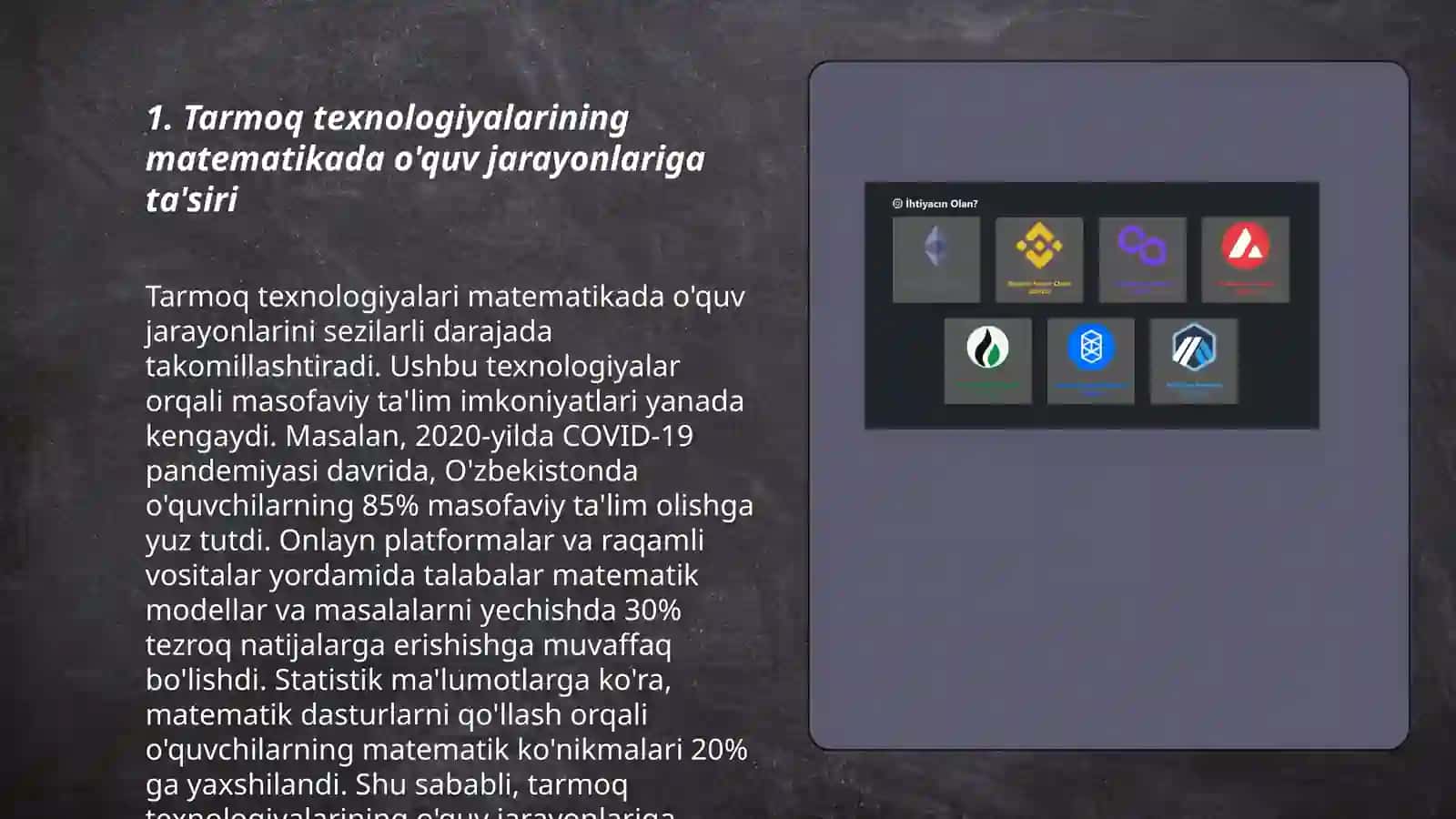 Tarmoq texnologiyalarining matematikada o'quv jarayonlariga ta'siri 3