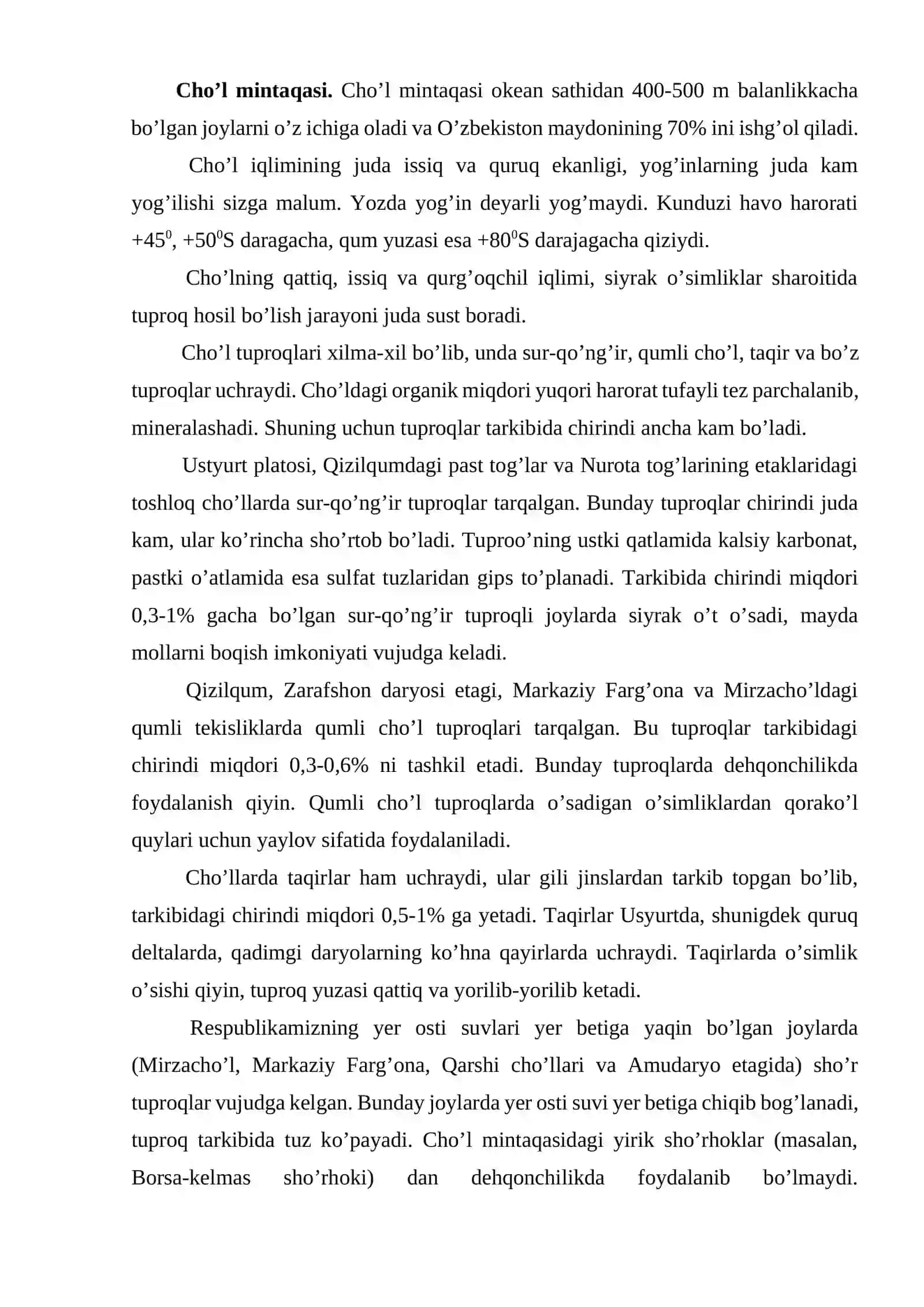 O’zbekistonning o’simlik va hayvonot dunyosi biologik xilma xilligini muhofaza qilish 3