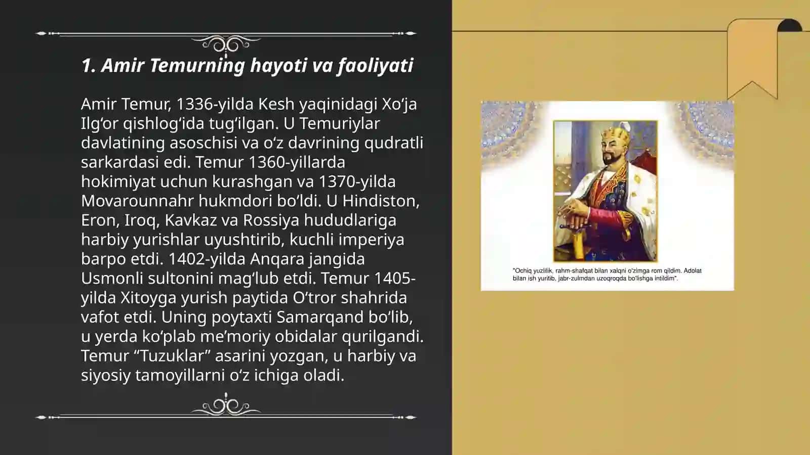 Amir - Temur buyuk davlat arbobi 3