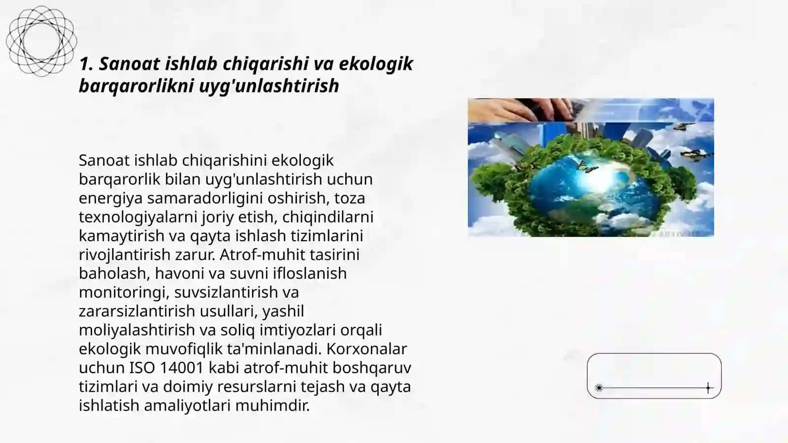 Barqaror rivojlanish va iqtisodiy tarmoqlar o'rtasidagi muvozanatni saqlash 3