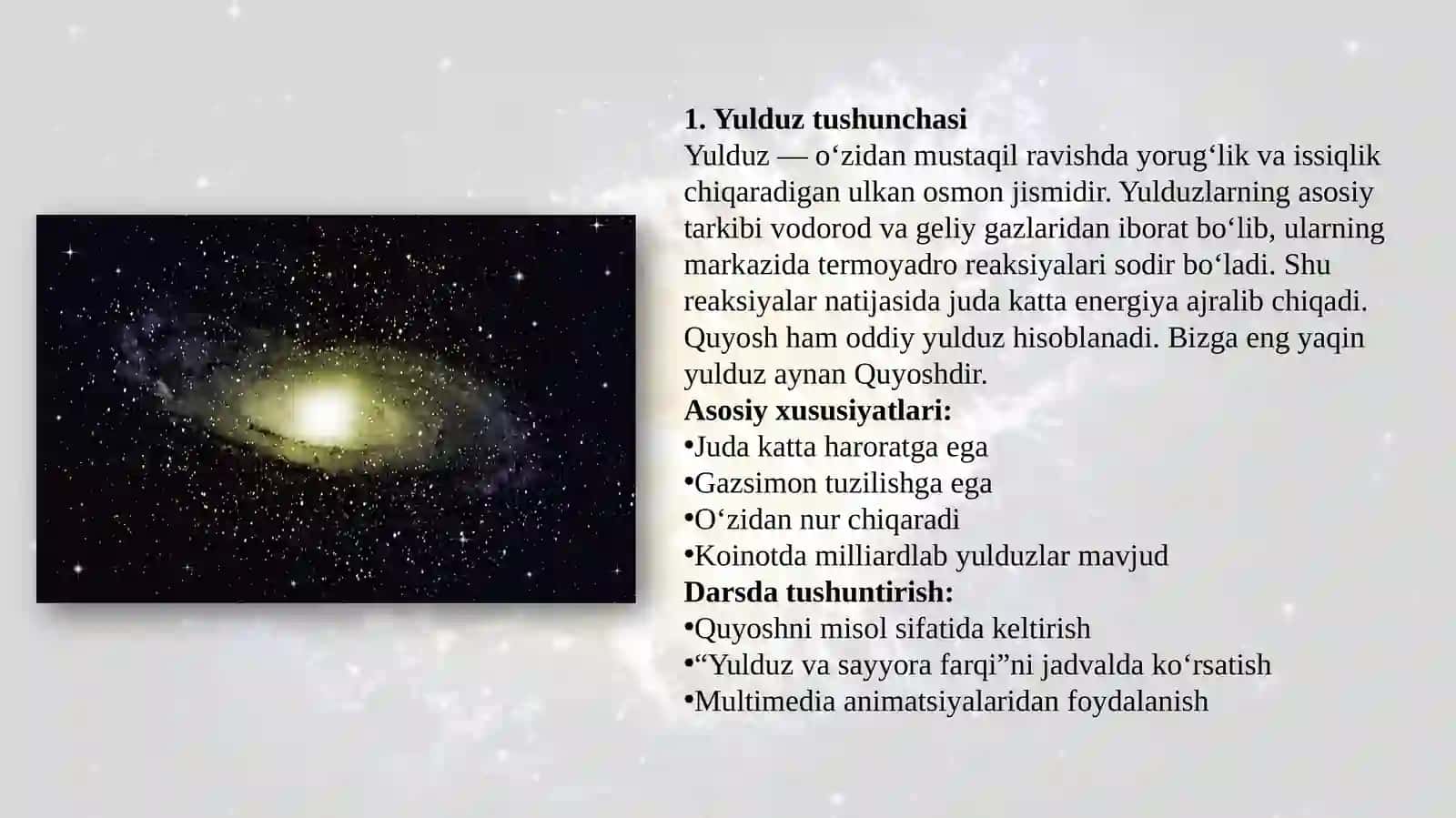 “Yulduzlar”bobinio‘qitishmetodikasi 3