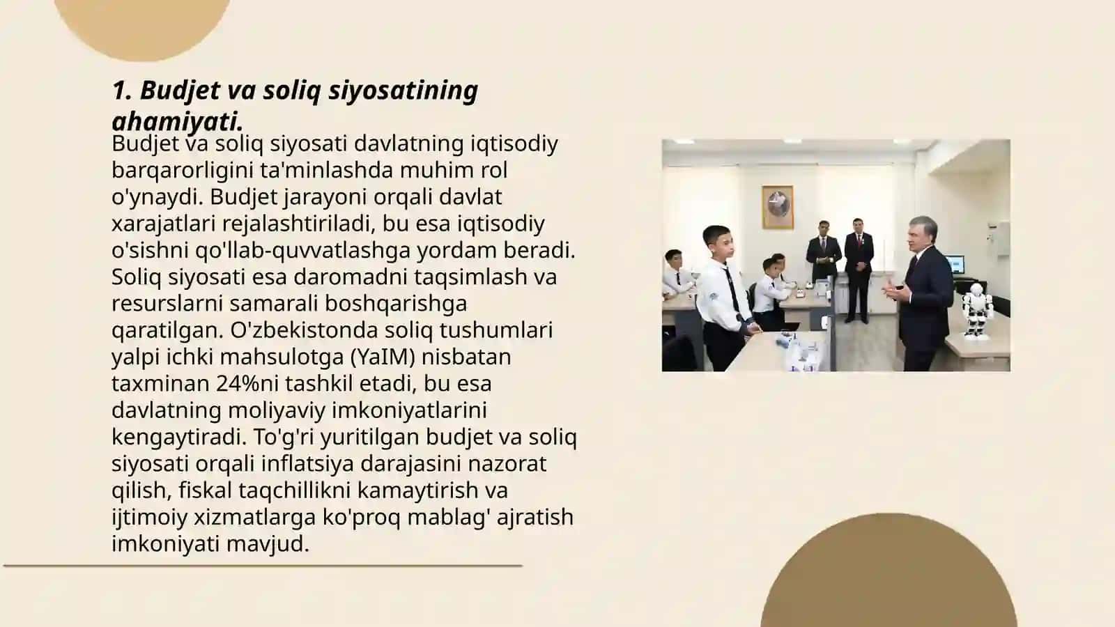 Budjet-soliq siyosatining mazmuni,vazifalari va turlari 3