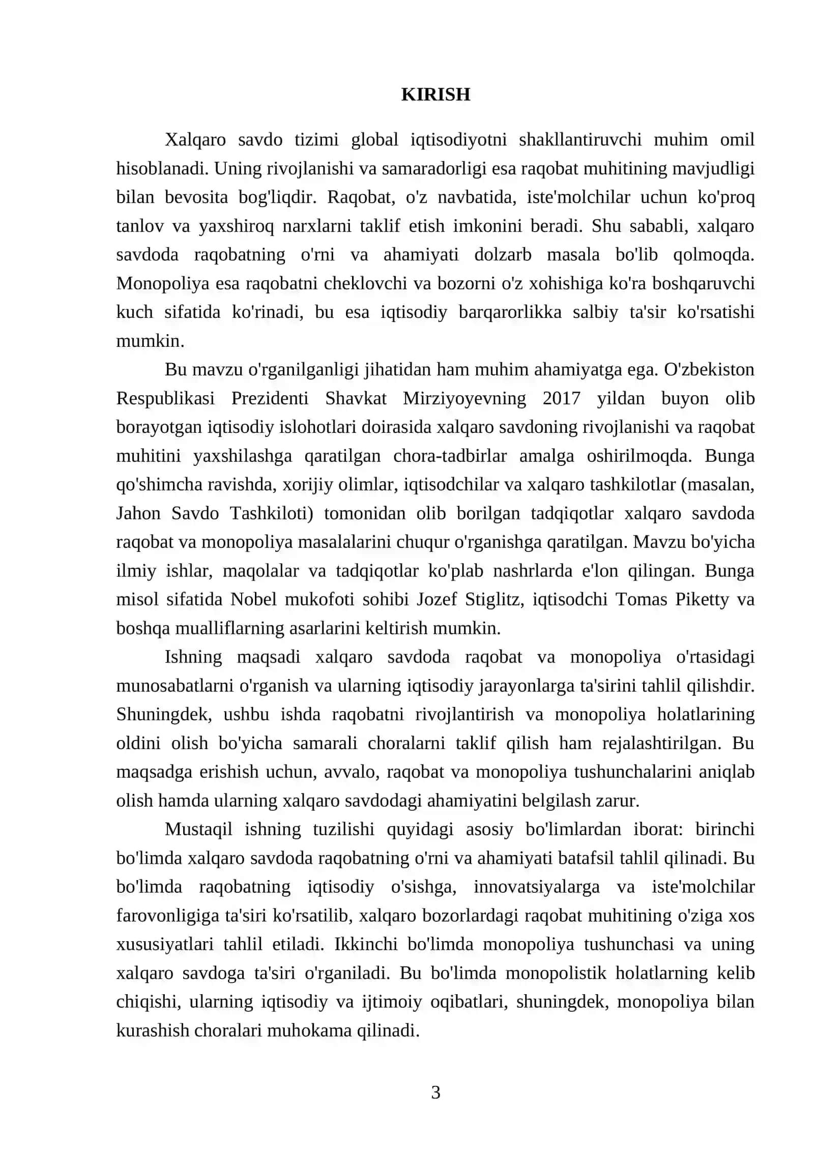 Xalqaro savdoda raqobat va monopoliya 3