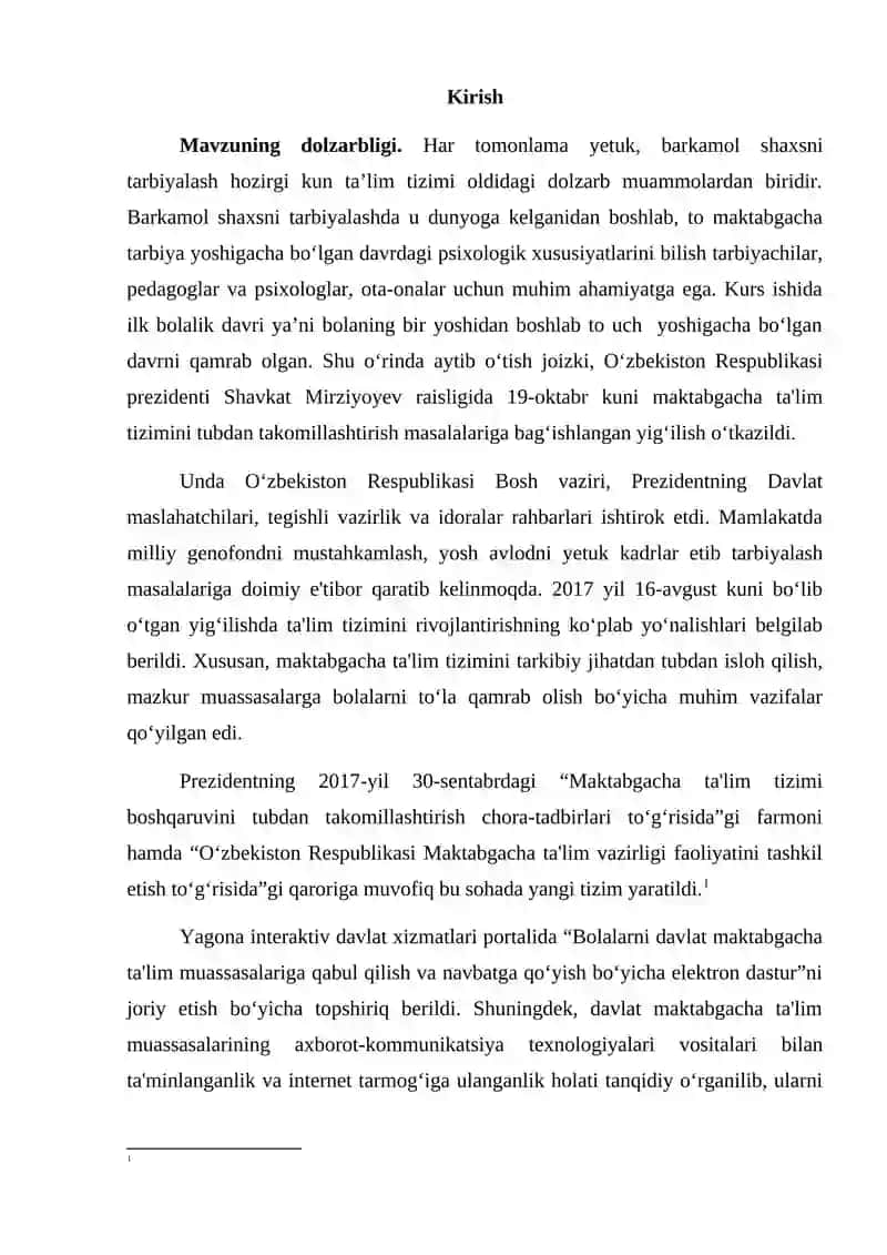 "ILK BOLALIK DAVRI PSIXOLOGIYASI" 3