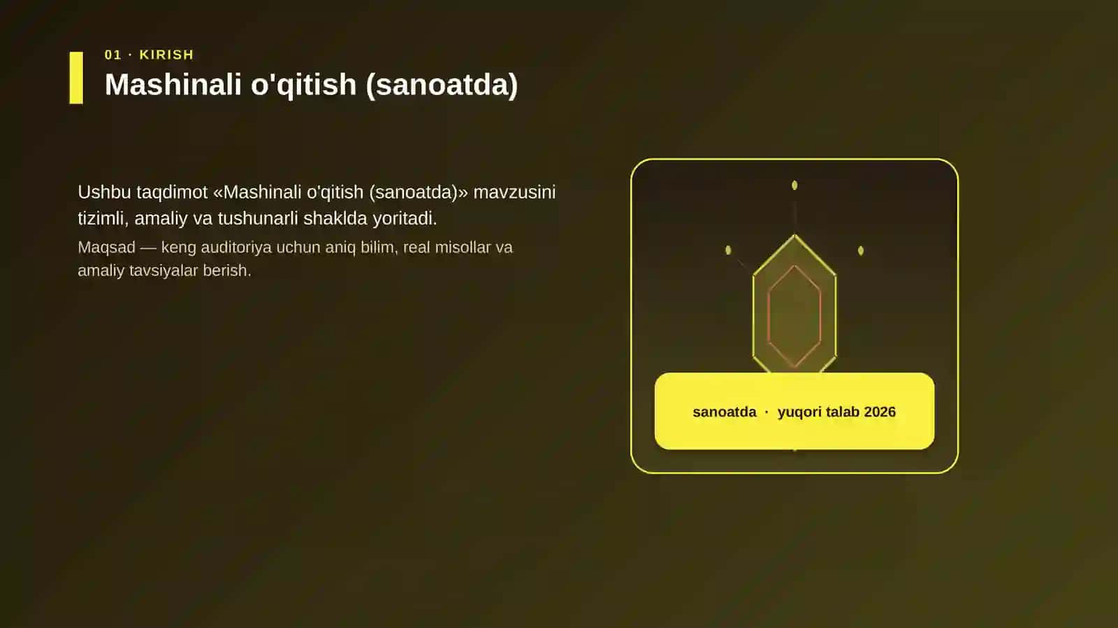Mashinali o'qitish (sanoatda) 3