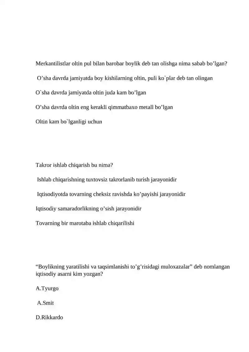 Iqtisodiy ta’limodlar tarixi 3