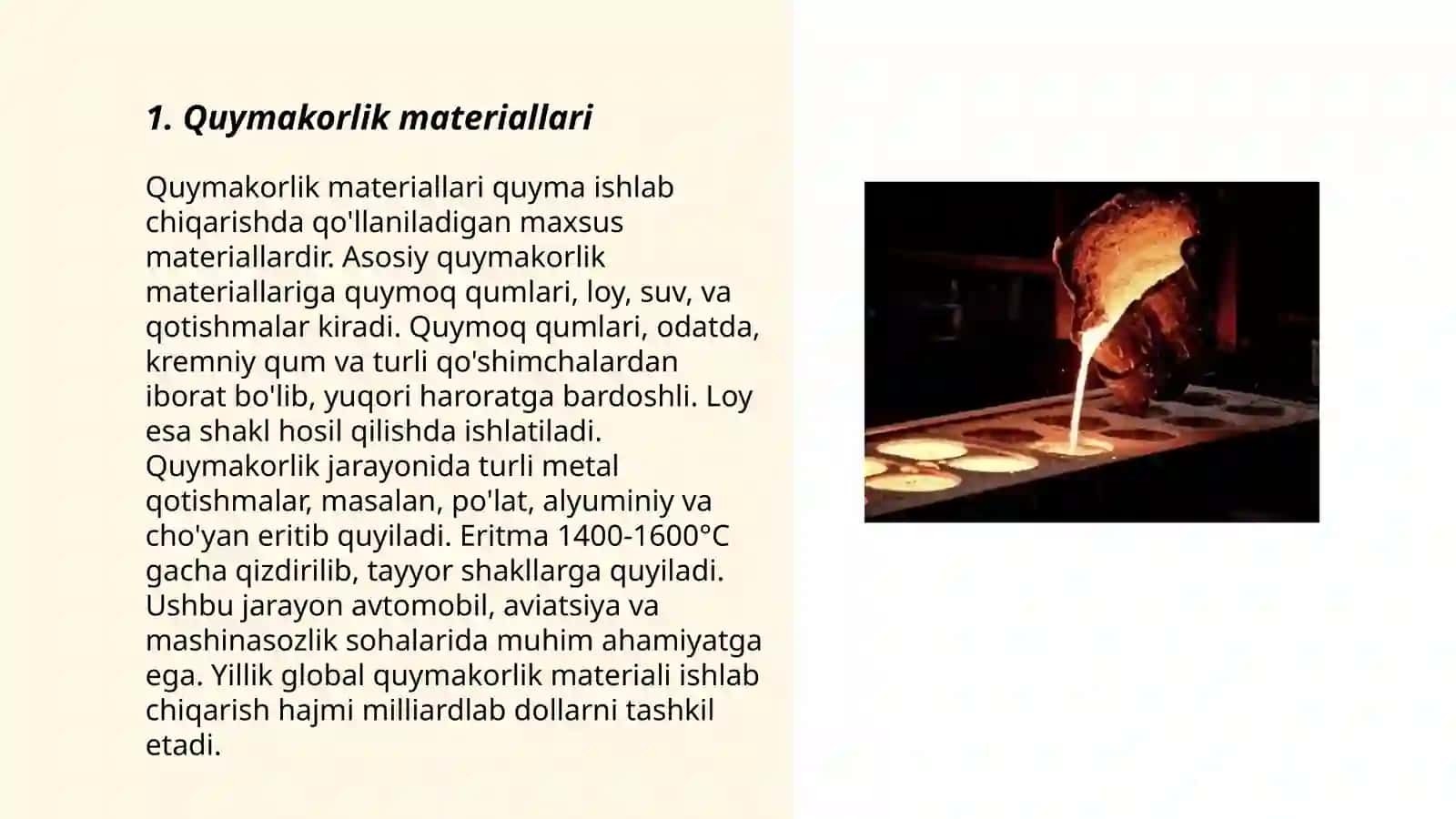Quymakorlik Texnologiyalarining Asosiy Elementlari 3