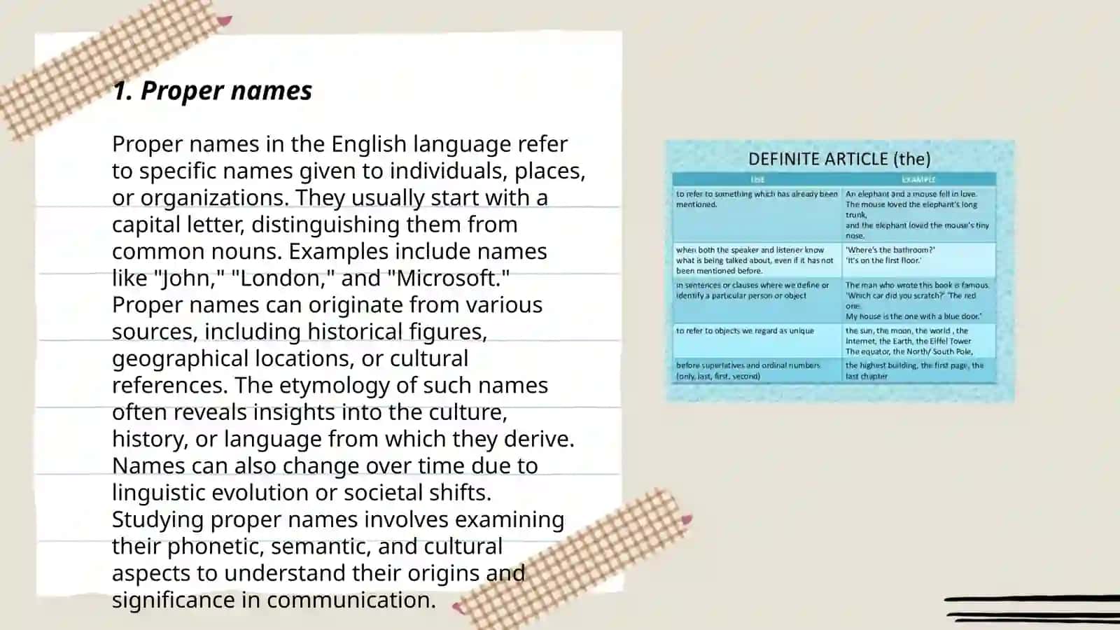 Zero article: study instances where articles are not used 3