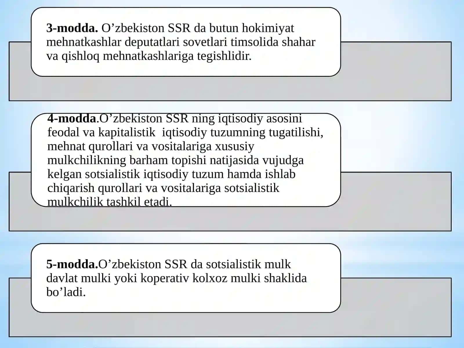 O’ZBEKISTON SSR KONSTITUTSIYASI 3