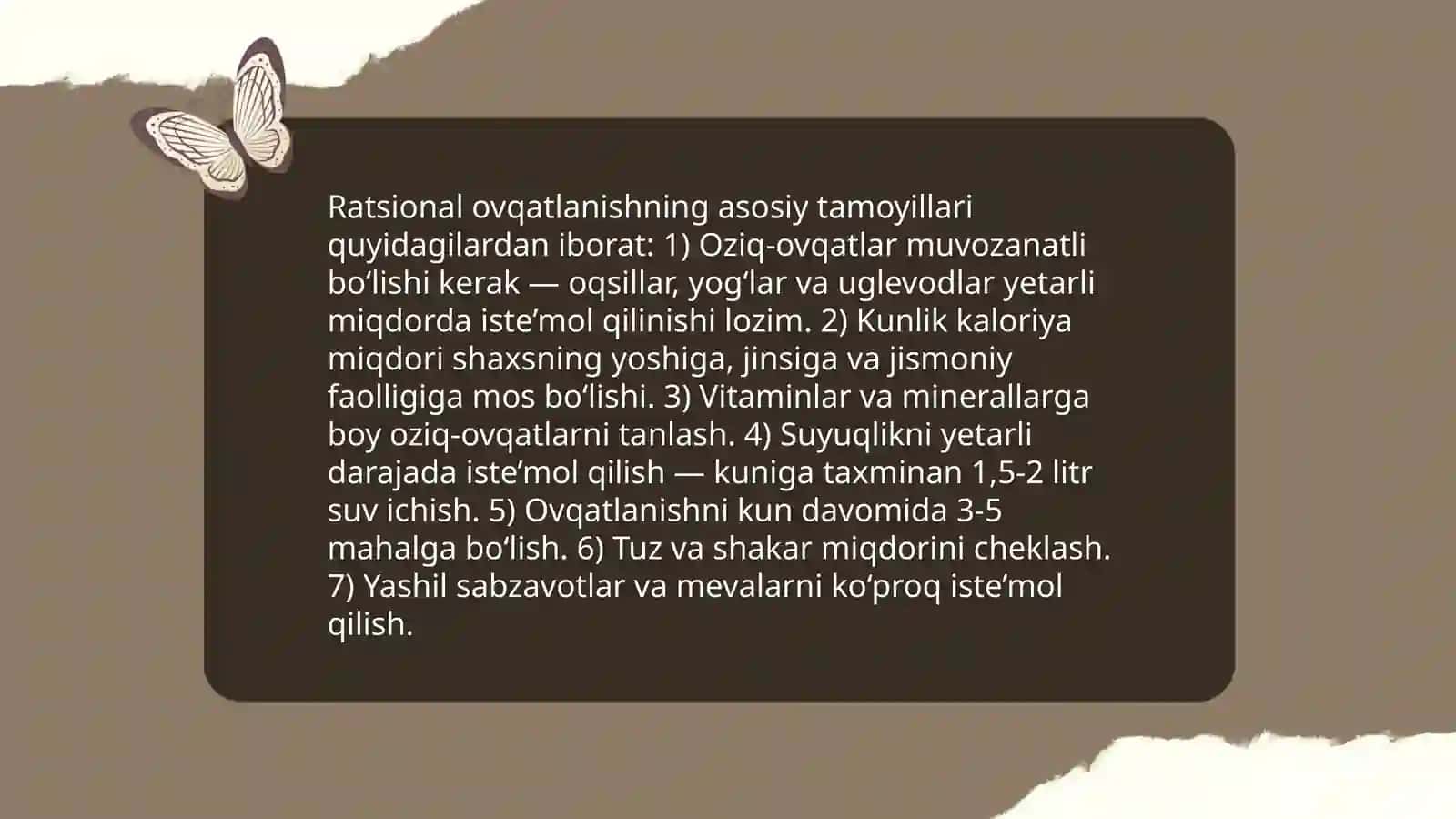 Ratsional ovqatlanishning valeologik tamoyillari 3