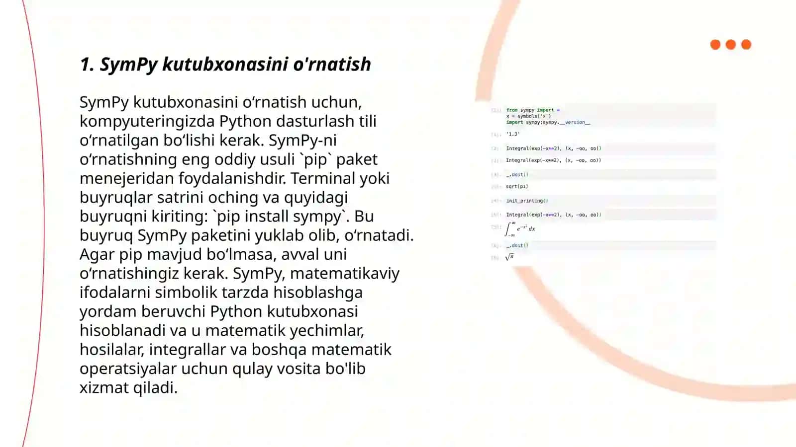 Python da SymPy 3