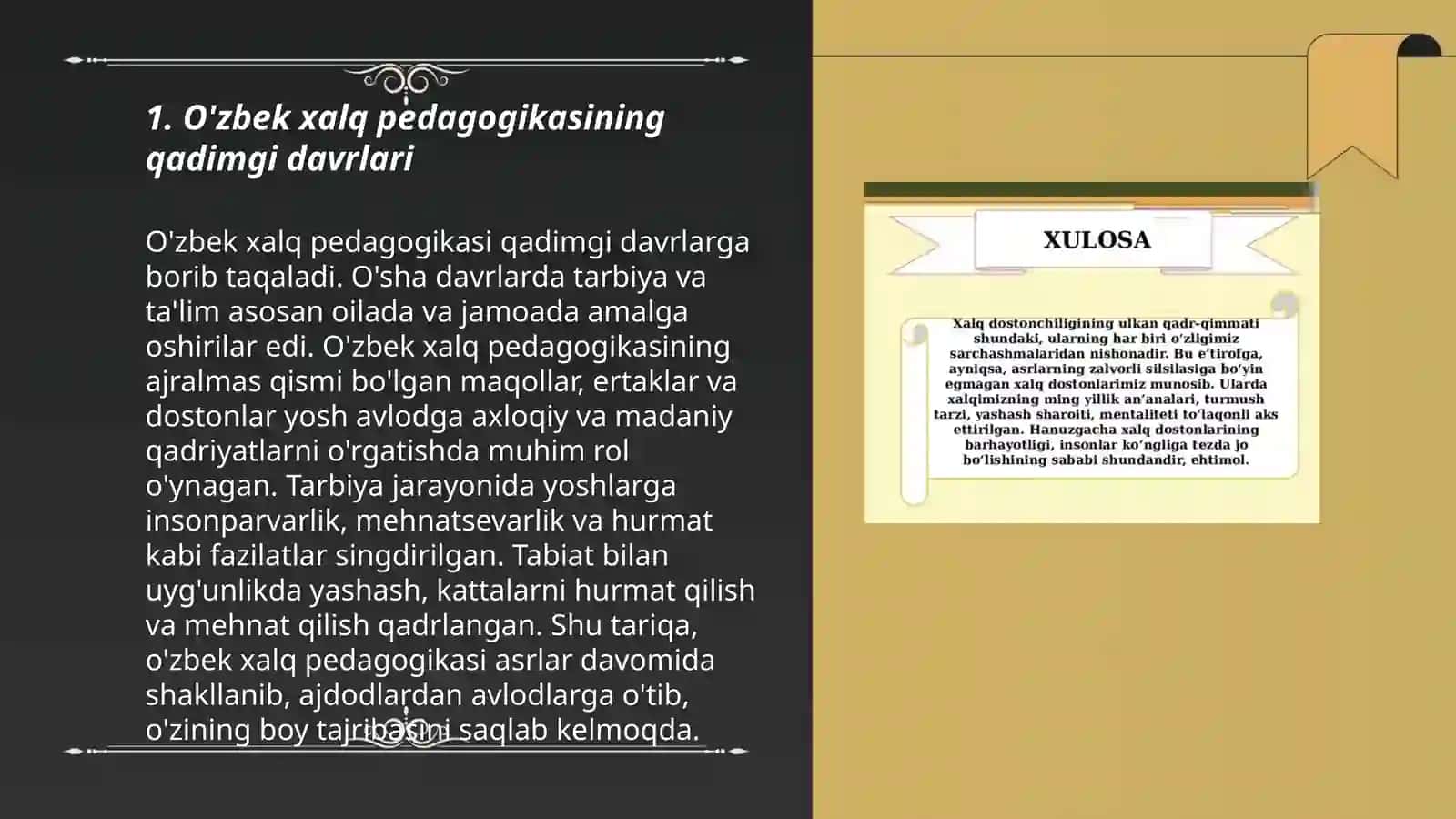 O'zbek xalq pedagogik tafakkurining tarixiy taraqqiyot yo'li 3