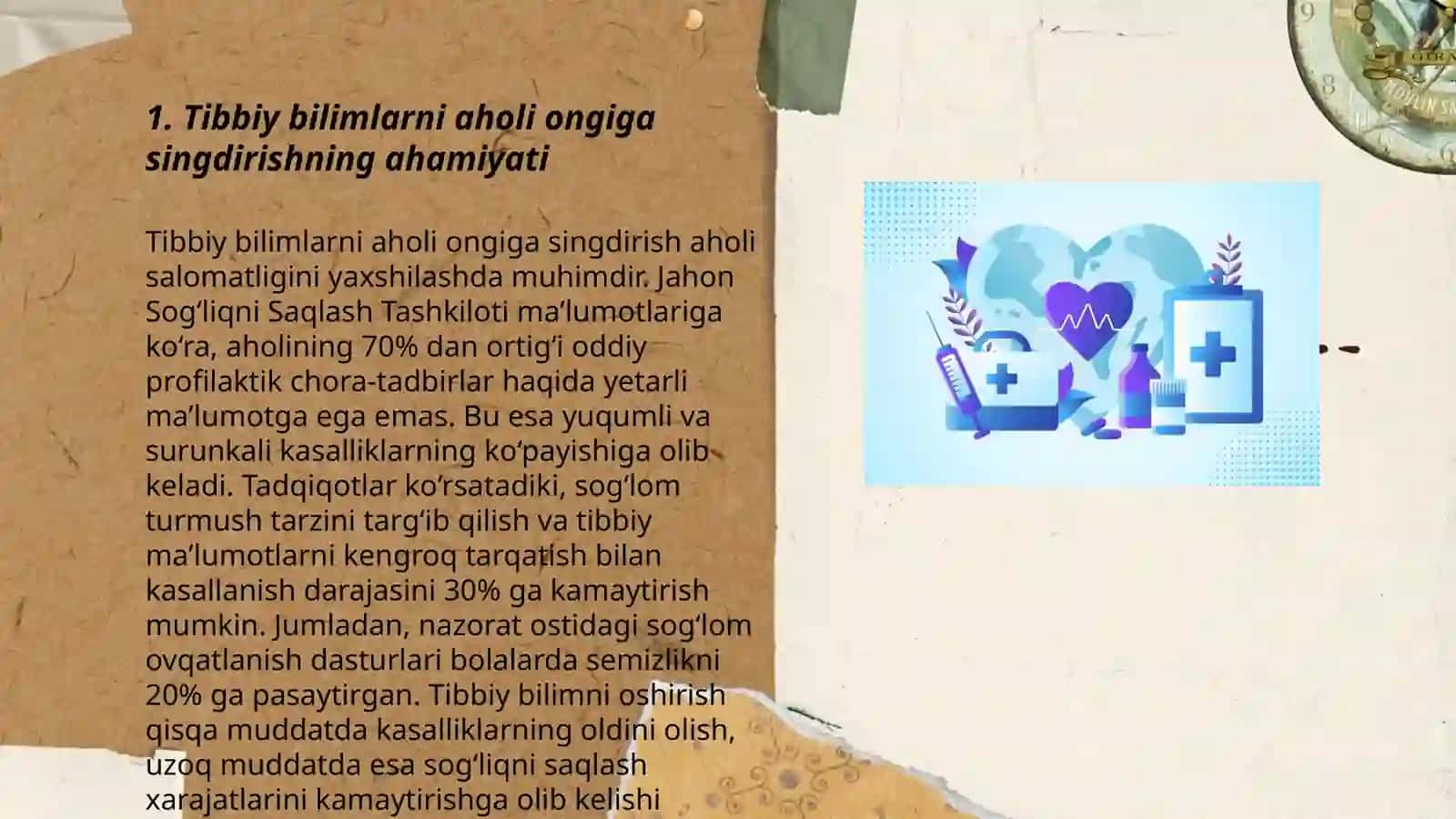 Tibbiy bilimlar va yangiliklarni aholiga video materiallar orqali yetkazish 3