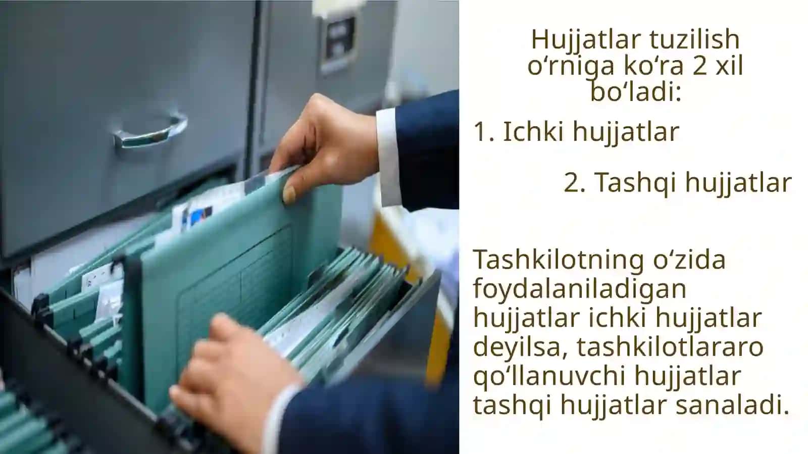 Hujjat turlari va xususiyatlari 3