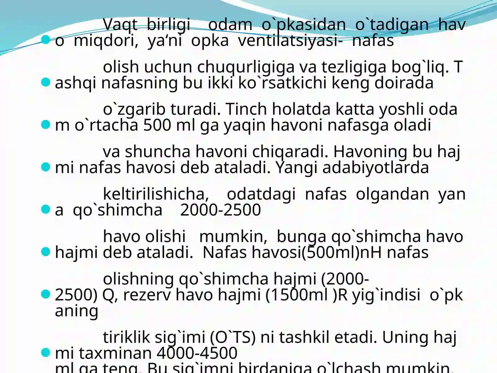 Spirometriya o’lchash usuli haqida 3