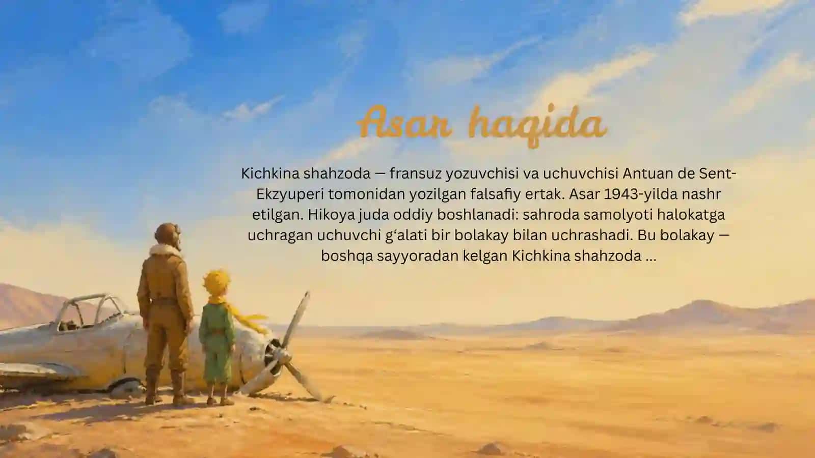 "Kichkina shahzoda" asari tahlili 3