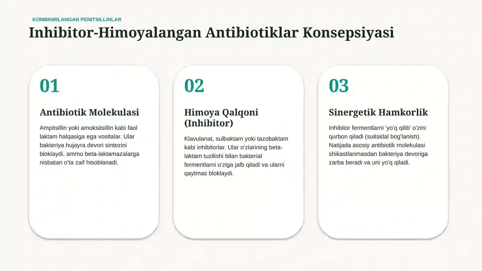 Kombinirlangan penitsillin guruhining yangi avlod preparatlari | 15 slayd 3