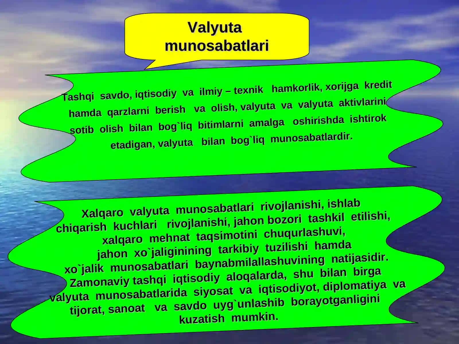 Valyuta Tizimining Asosiy Elementlari 3