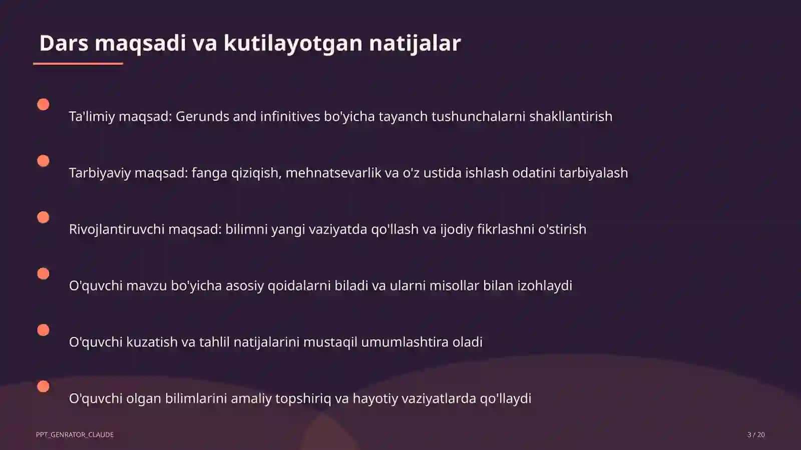 Gerunds and infinitives (11-sinf) 3