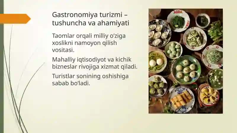 Gastronomiya turizmi: Markaziy Osiyo davlatlarining salohiyati 3