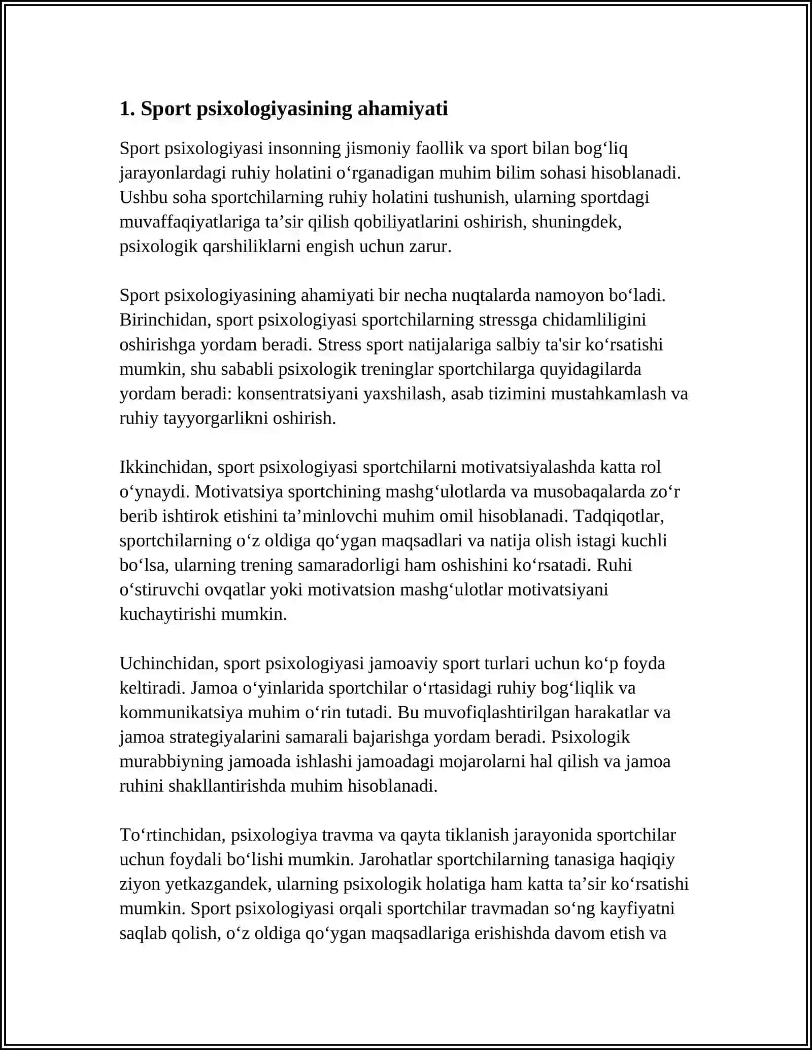 SPORT PISIXOLOGIYASI O'ZBEKISTONDA RIVOJLANISHI 3