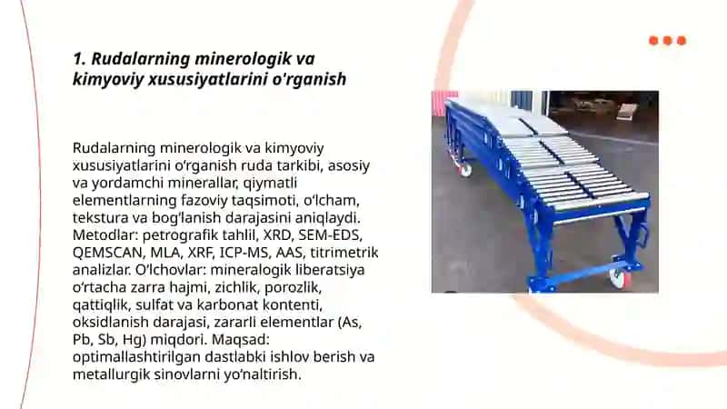 Rudalarning minerologik va kimyoviy xususiyatlarini o'rganish 3