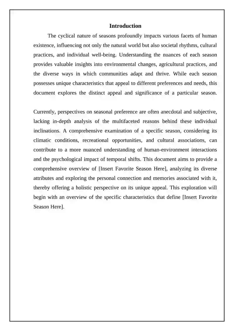 Seasonal Preference Analysis 3