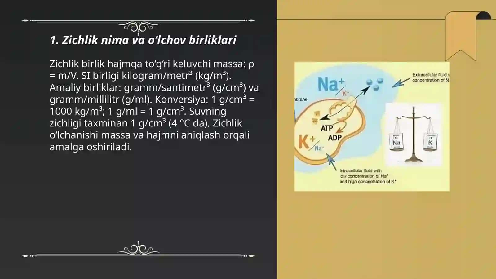 Organizm to’qimalarini va suyuq muhitlari zichligini aniqlash 3
