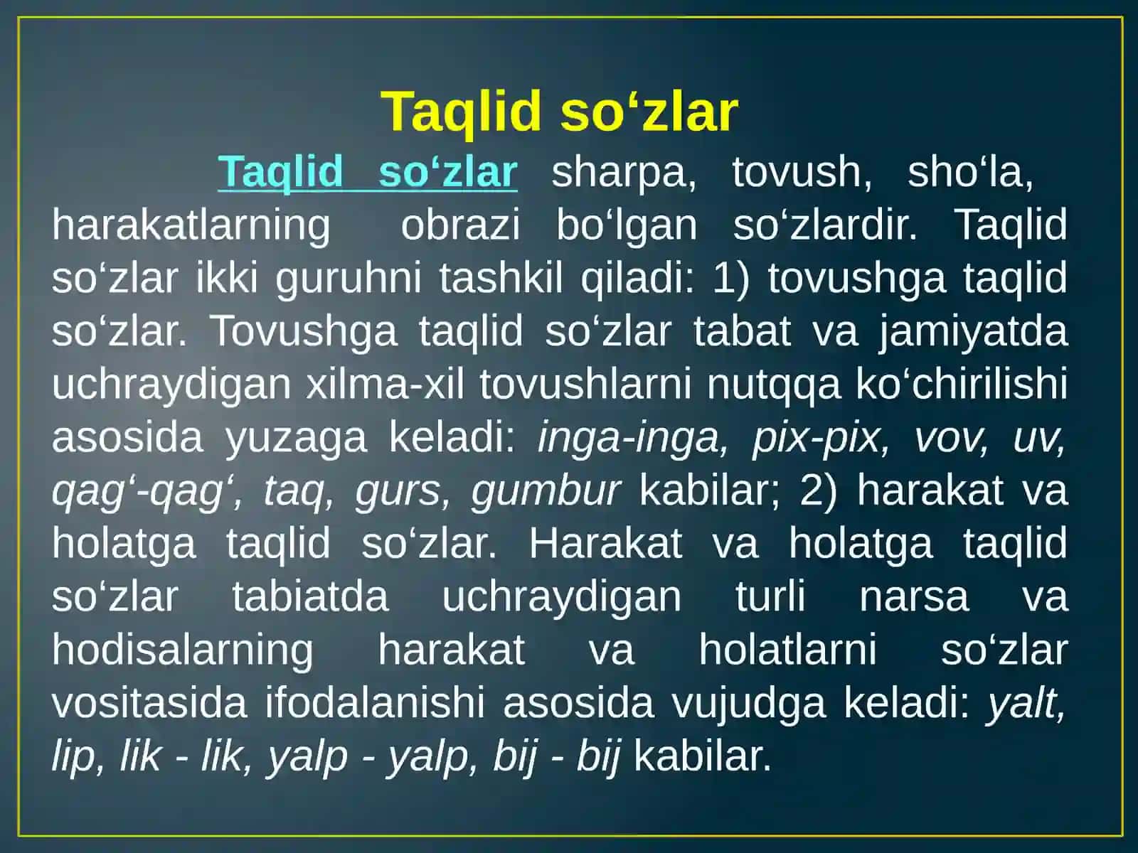 Taqlidso‘zlar 3
