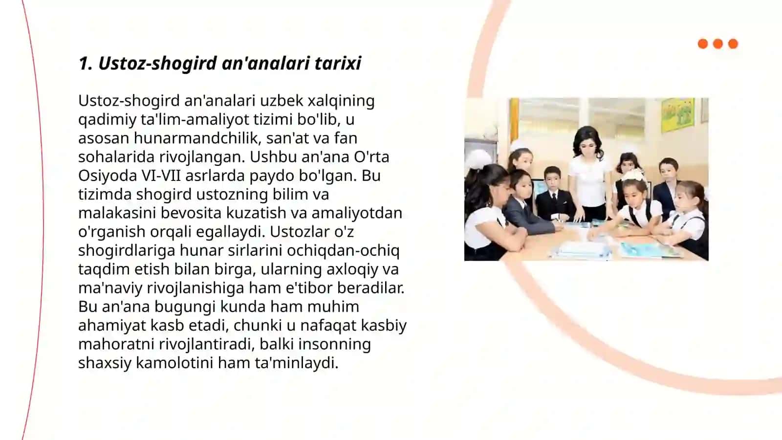 Ustoz-shogird an'analari tarixi 3